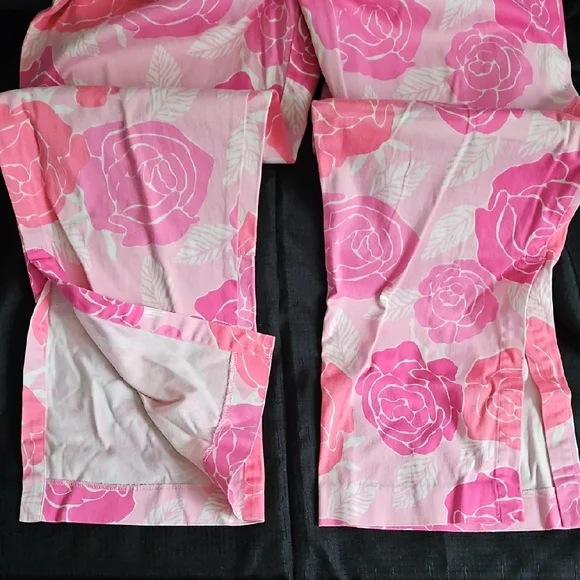 Lilly Pulitzer Vibrant Pink Rose Capris - Picture 6 of 15